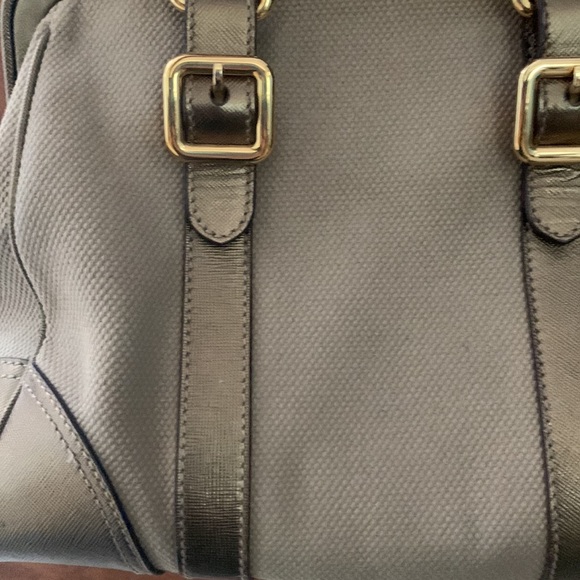 Prada Gold Canvas & Saffiano Leather Doctor Bag - Picture 5 of 13